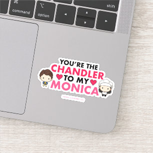 FRIENDS™   Du bist der Chandler zu meiner Monica Aufkleber