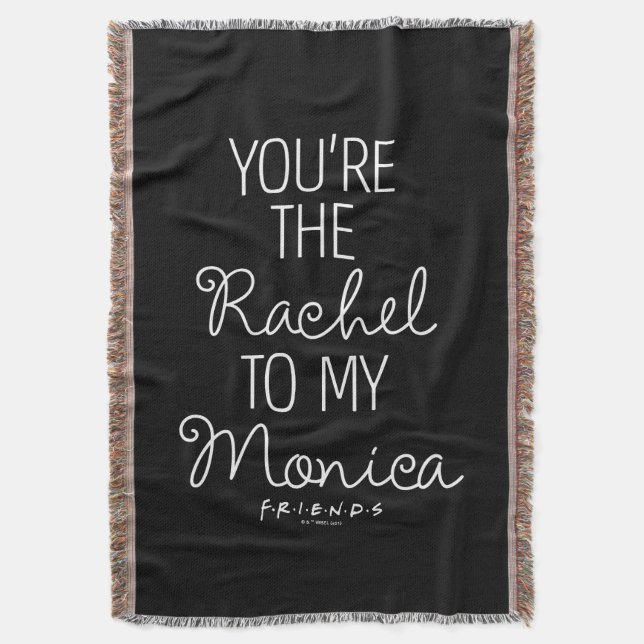 FRIENDS™ | Du bist der Rachel zu meiner Monica Decke (Vorderseite Vertikal)
