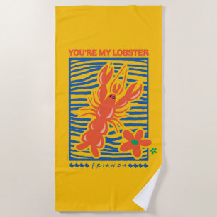 FRIENDS™   Du bist mein Hummer Vibrant Graphic Strandtuch