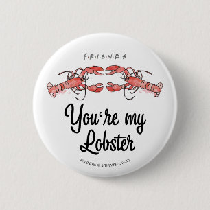 FRIENDS™ Du bist meine Languste Watercolor-Zitat Button