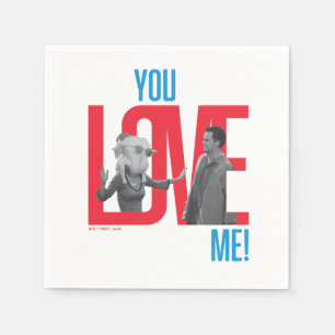 FRIENDS™ Du liebst mich Zitat Serviette