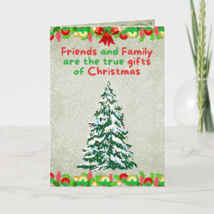Friends & Family Christmas Tree Karte