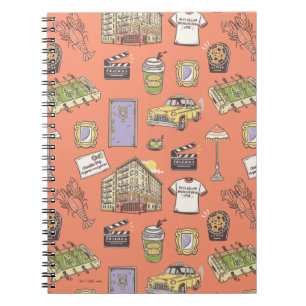 FRIENDS™ Farbige Icons Muster Notizblock
