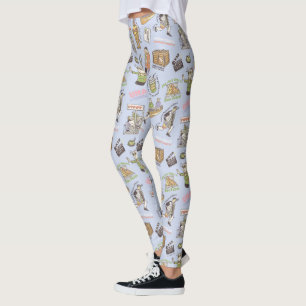 FRIENDS™ Farbiges Cartoon-Muster Leggings