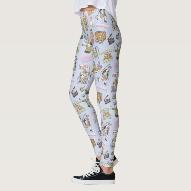 FRIENDS™ Farbiges Cartoon-Muster Leggings (Links)