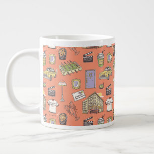 FRIENDS™ Farbiges Icons-Muster Jumbo-Tasse