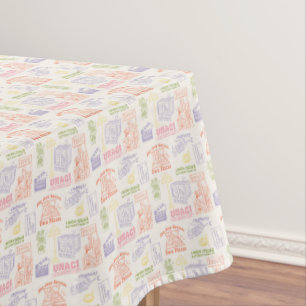 FRIENDS™ Farbiges Quotes-Muster Tischdecke