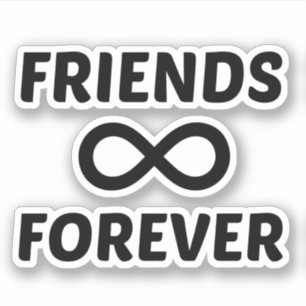FRIENDS FOREVER AUFKLEBER