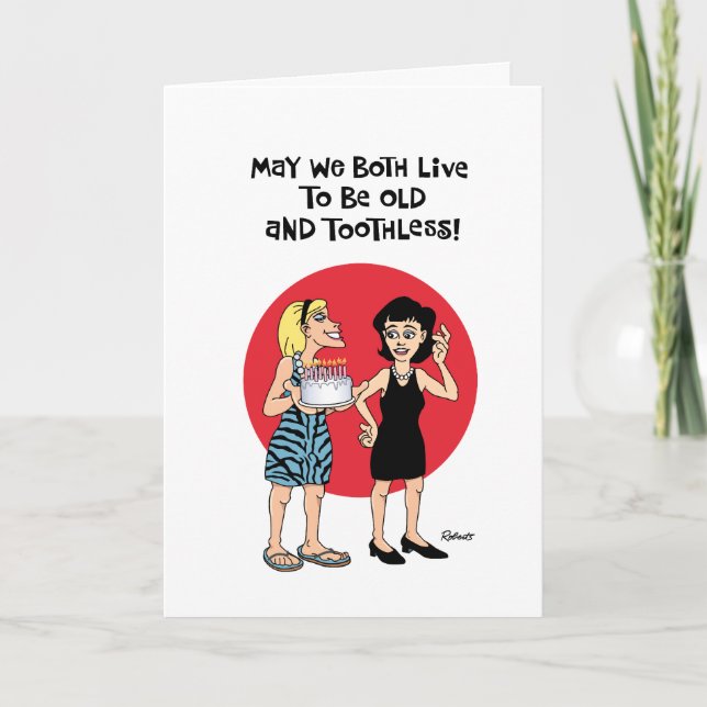 Friends Forever Birthday Card Karte (Vorderseite)