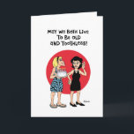 Friends Forever Birthday Card Karte<br><div class="desc">Funny Birthday Grußkarte für weibliche Bestie</div>