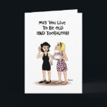 "Friends Forever Birthday Card" Karte<br><div class="desc">Funny Birthday Grußkarte für eine gute Freundin</div>