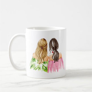 Friends Forever Geschenk Tasse Blonde und Brünett