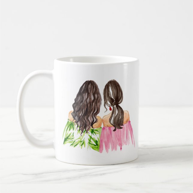Friends Forever Geschenk Tasse Brunettes (Links)