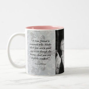 "Friends Forever" Personalisieren Sie die Zwei-Ton Zweifarbige Tasse