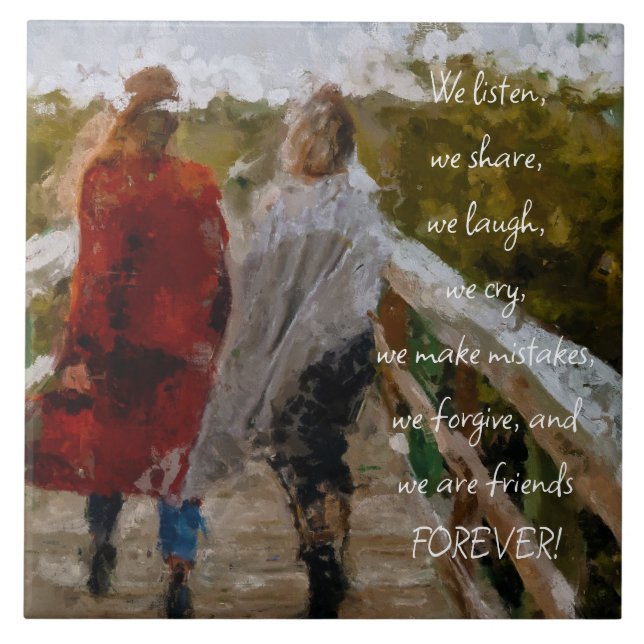 FRIENDS FOREVER TILE FLIESE (Vorderseite)