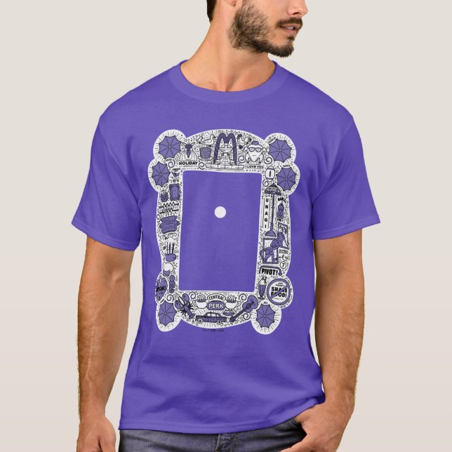 FRIENDS™ Frame Doodle Art T-Shirt (Vorderseite)