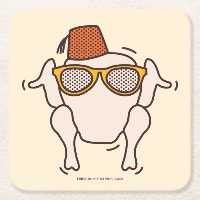 FRIENDS™ | Freundschaften Rechteckiger Pappuntersetzer (Vorderseite)