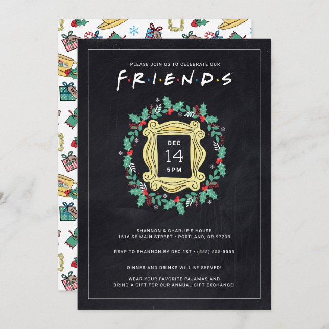 FRIENDS™ Friendsmas Holiday Party Einladung (Vorne/Hinten)