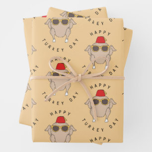 FRIENDS™ Frohen Truthahntag Geschenkpapier Set