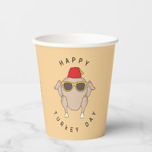 FRIENDS™ Frohen Truthahntag Pappbecher