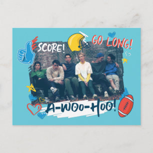 FRIENDS™ Fußballspiel Einladungspostkarte