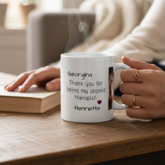 friends gift thank you for being my therapist kaffeetasse (Von Creator hochgeladen)