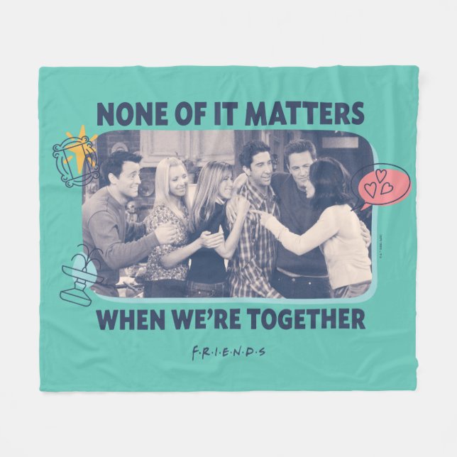 FRIENDS™ | Group Hug Fleecedecke (Vorderseite (Horizontal))