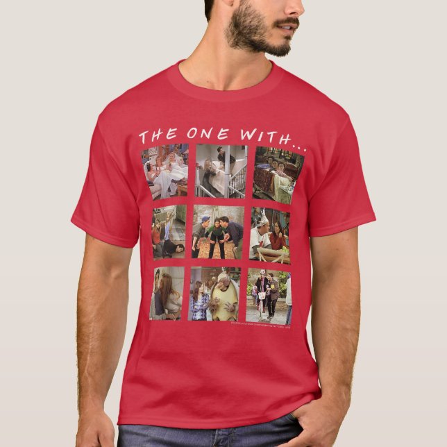 Friends Group Shothe One With Character Panels Bas T-Shirt (Vorderseite)