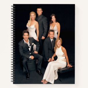 FRIENDS™   Gruppe in Schwarz-Weiß-Form Notizbuch