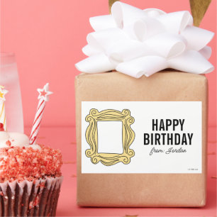 FRIENDS™   Guckloch-Rahmen   Geburtstagsgeschenk-A Rechteckiger Aufkleber