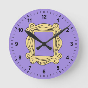FRIENDS™ Guckloch-Rahmen Runde Wanduhr