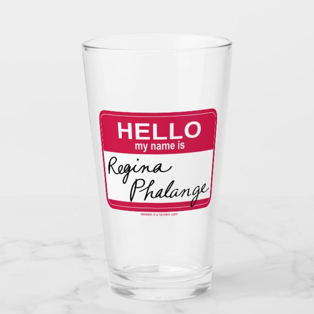 FRIENDS™ | Hallo Mein Name ist Regina Phalange Glas (Vorderseite)
