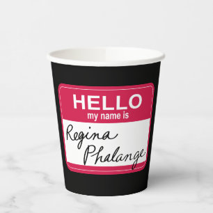 FRIENDS™ Hallo Mein Name ist Regina Phalange Pappbecher