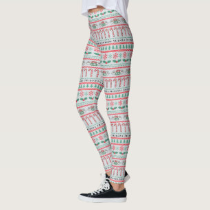 FRIENDS™ Hässliches Weihnachtspullover-Muster Leggings