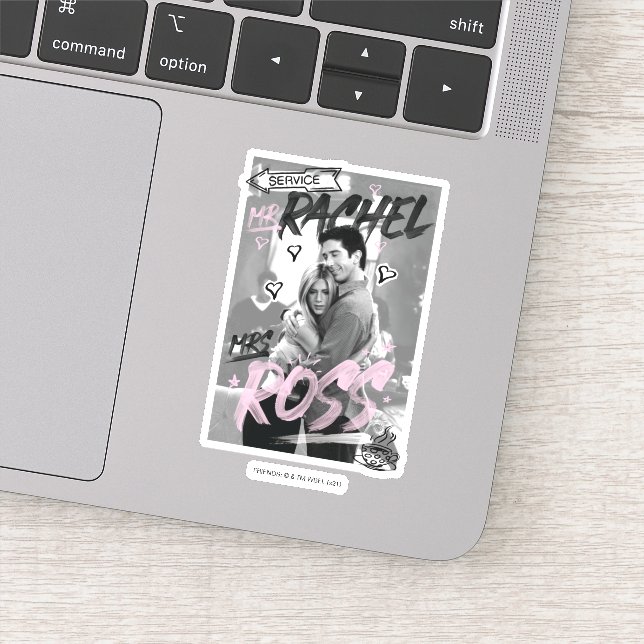 FRIENDS™ | Herr Rachel & Frau Ross Aufkleber (Detail)