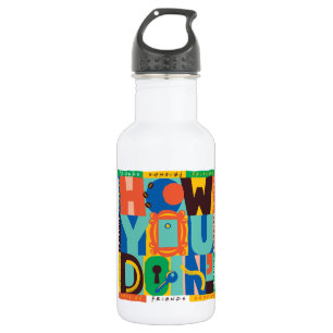 FRIENDS™ How You Doin' - Lebendige Grafik Edelstahlflasche
