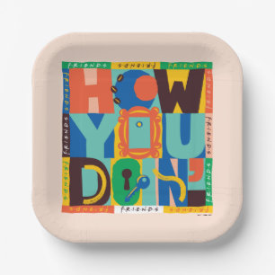 FRIENDS™ How You Doin' - Lebendige Grafik Pappteller