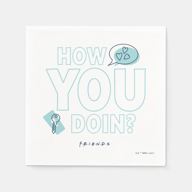 FRIENDS™ | How You Doin? Serviette (Vorderseite)
