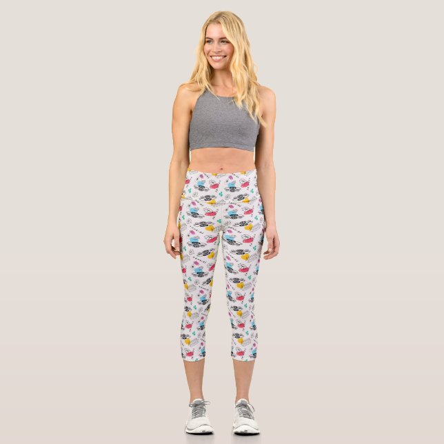 FRIENDS™ | Icon Pattern Capri Leggings (Vorderseite)