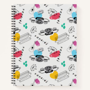 FRIENDS™   Icon Pattern Notizbuch