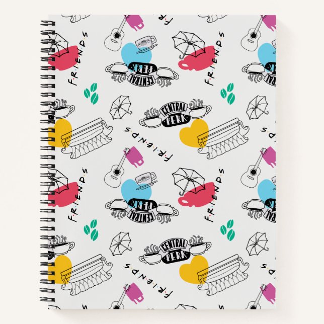 FRIENDS™ | Icon Pattern Notizbuch (Vorderseite)