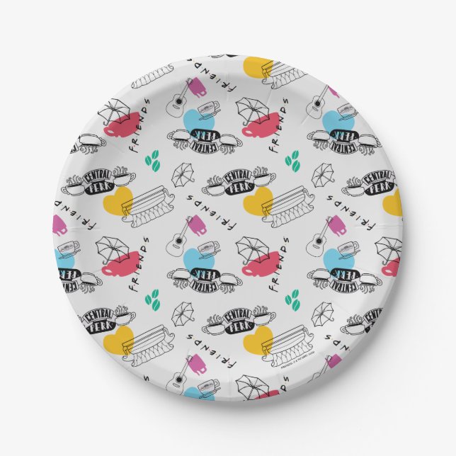 FRIENDS™ | Icon Pattern Pappteller (Vorderseite)