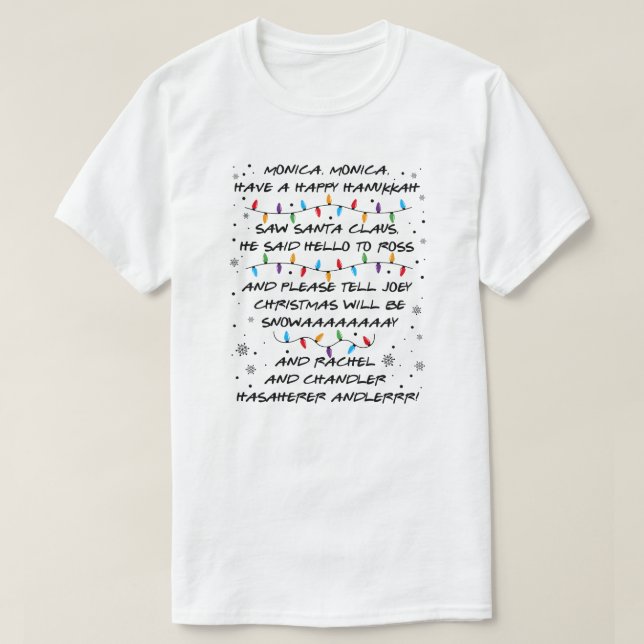 Friends Inspired Christmas T-Shirt (Design vorne)