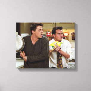 FRIENDS™ Joey & Chandler erschrocken Leinwanddruck