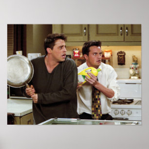 FRIENDS™   Joey & Chandler erschrocken Poster