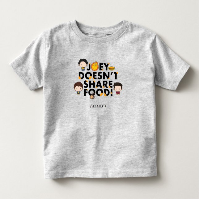 FRIENDS™ | Joey Doesn't Share Food Chibi Kleinkind T-shirt (Vorderseite)
