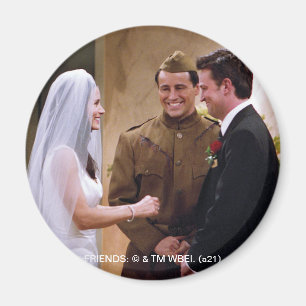 FRIENDS™   Joey Marries Monica & Chandler Magnet