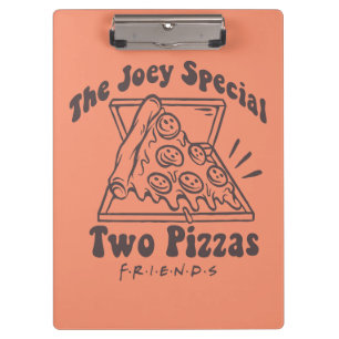 FRIENDS™   Joey Pizza Quote Klemmbrett