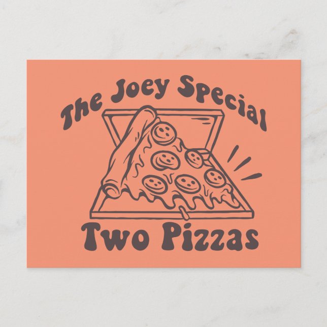 FRIENDS™ | Joey Pizza Quote Postkarte (Vorderseite)