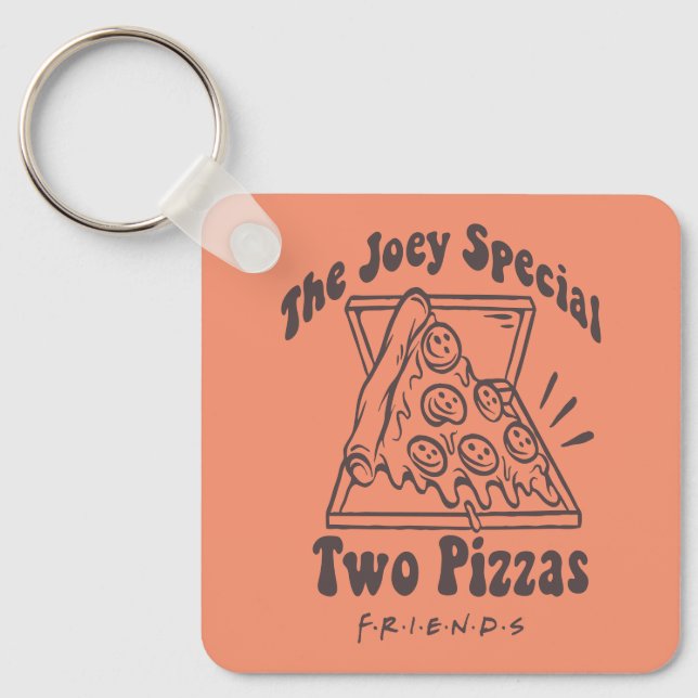 FRIENDS™ | Joey Pizza Quote Schlüsselanhänger (Vorderseite)